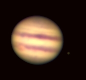 Jupiter and Io observed with the Sproul refractor